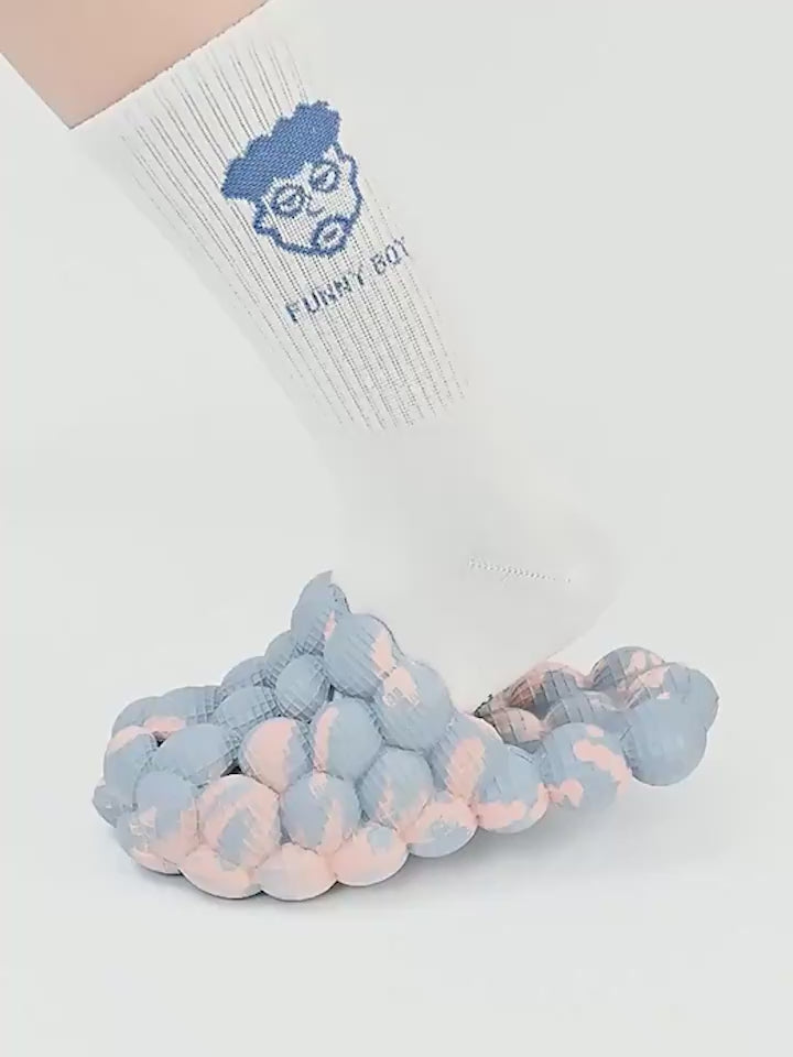 Lychee New Sincerity Hit Color Slippers